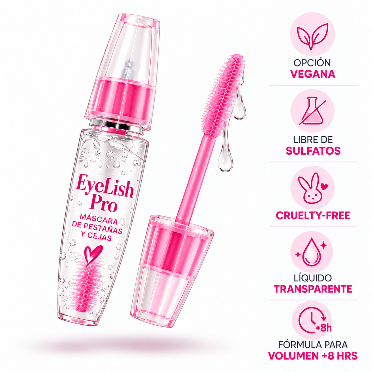 Despierta tu mirada — EyeLish Pro™ Transparente, efecto volumen (2x1)