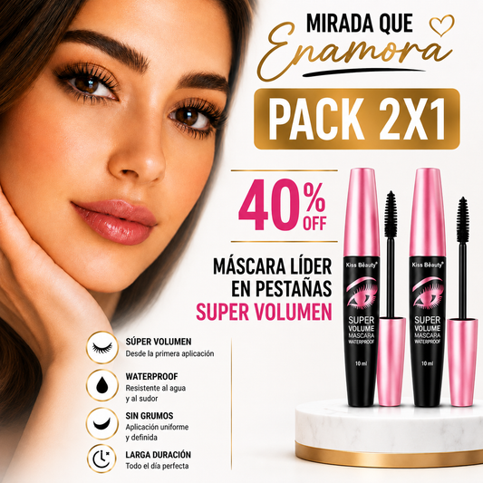 2x1 Máscara de Pestañas Super Volumen