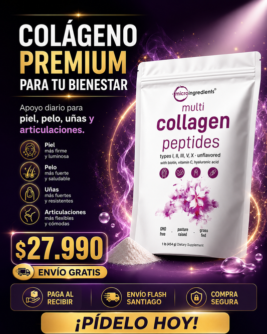 Collagen Peptides Multi con Biotina, Vitamina C y Ácido Hialurónico